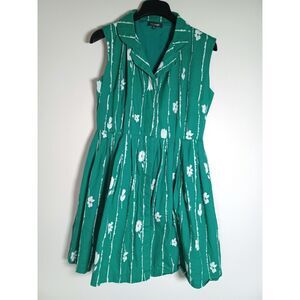 Emily & Fin A-Line Fit & Flare Dress Retro 50's Midi Twee Indie Ethical Cotton